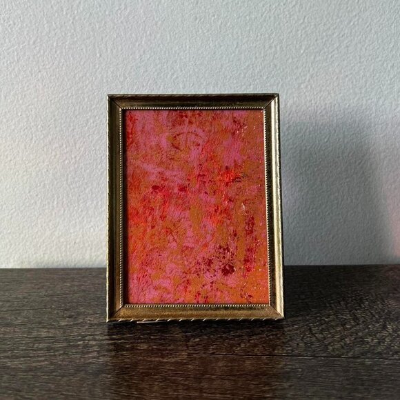 Vintage 4” x 3” Brass Frame - Picture 1 of 8